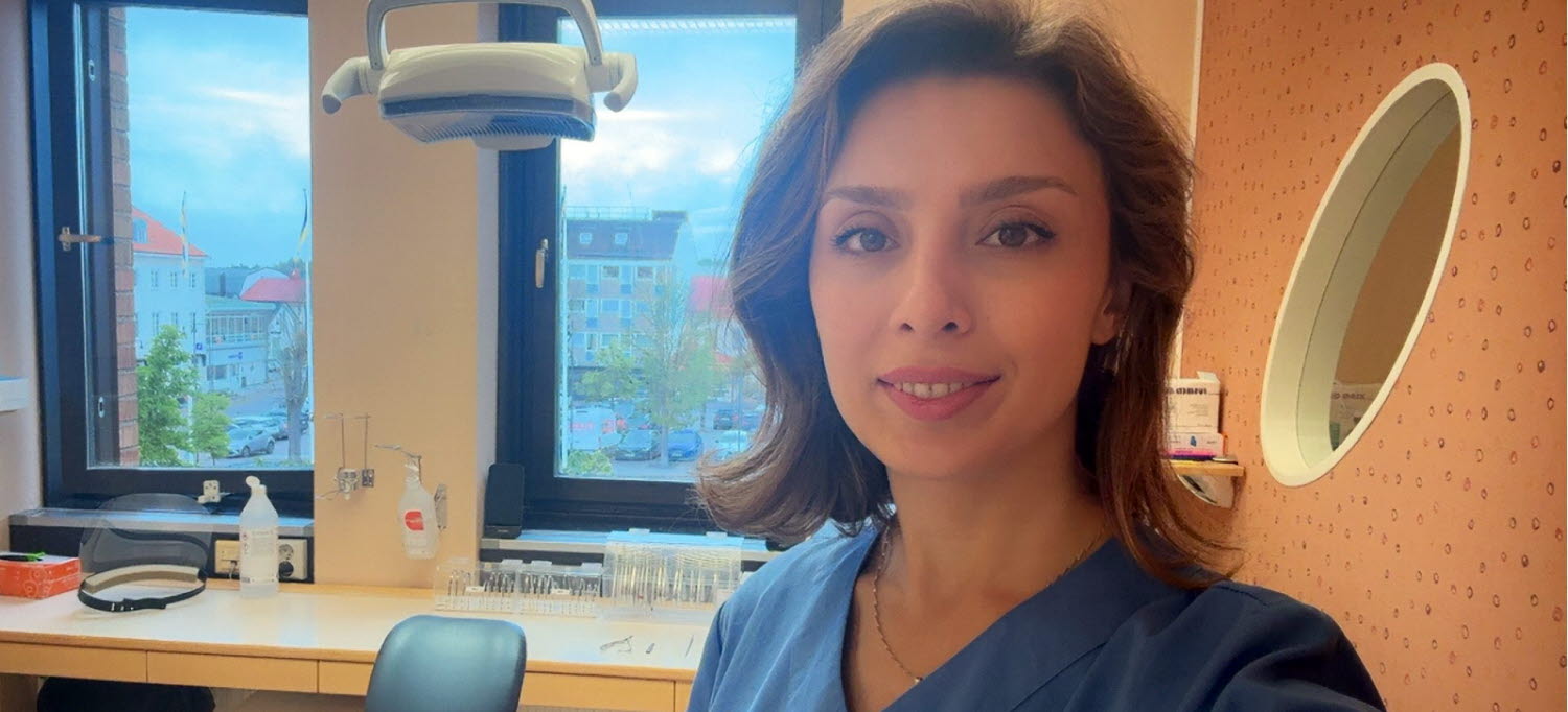 Medarbetare inom tandvården.