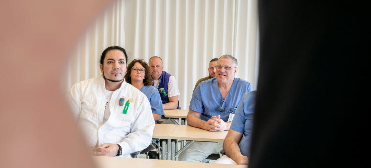 Medarbetare på kurs